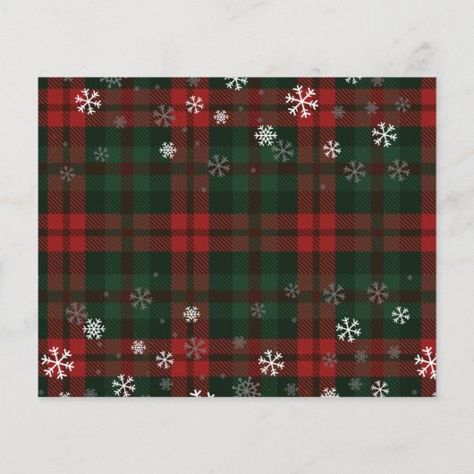 Rustic Plaid Red Truck Kerstfeest Uitnodiging (Achterkant)