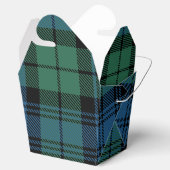 Rustic Plaid Rood Groen Campbell Tartan Bedankdoosjes (Geopend)