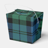 Rustic Plaid Rood Groen Campbell Tartan Bedankdoosjes (Achterkant)