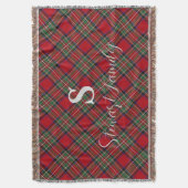 Rustic Plaid Rood Groen Classic Tartan Deken (Voorkant Verticaal)
