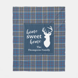 Rustic Plaid Tartan Thompson Custom Fleece Deken
