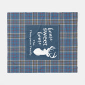 Rustic Plaid Tartan Thompson Custom Fleece Deken (Voorkant (Horizontaal))