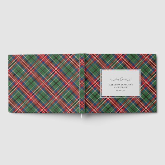 Rustic Plaid Wedding Tartan Gastenboek (Volledig)