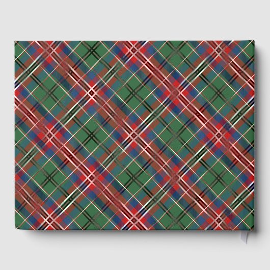 Rustic Plaid Wedding Tartan Gastenboek (Achterkant)
