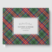 Rustic Plaid Wedding Tartan Gastenboek (Voorkant)