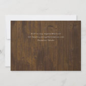 Rustic Plum Ginger Fig Floral Wedding Invite Kaart (Achterkant)