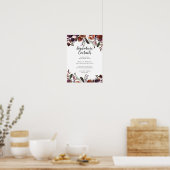 Rustic Plum | Het Wigende Menu van de Sluitseinen Poster (Keuken)