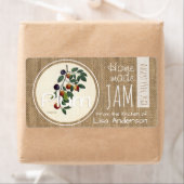  Rustic Plum Jam gepersonaliseerd H-label Etiket (Insitu)