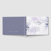 Rustic Plum Violet Foliage Wedding Guest Book Gastenboek (Volledig)