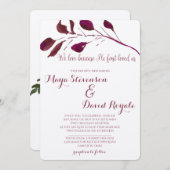 Rustic Plum | We houden van hem omdat hij voor het Kaart (Voorkant / Achterkant)