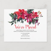 Rustic Poinsettias Berries We hebben vakantie verp Briefkaart (Voorkant)