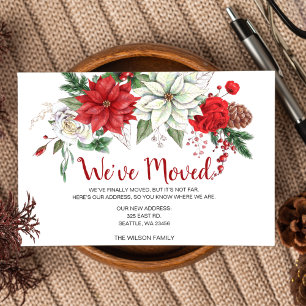 Rustic Poinsettias Pine Cone We hebben vakantie ve Briefkaart