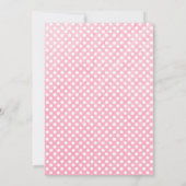 Rustic Polka Dot Wedding Invitations Kaart (Achterkant)