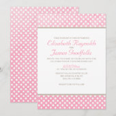 Rustic Polka Dot Wedding Invitations Kaart (Voorkant / Achterkant)