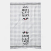 Rustic Poned Personalized Boerderij Sweet Boerderi Theedoek (Verticaal)