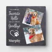 Rustic Pootafdrukken Gepersonaliseerde Huisdier He Fotoplaat (Voorkant)