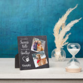 Rustic Pootafdrukken Persoonlijk Gedenkteken voor Fotoplaat (Insitu)