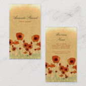 Rustic Poppy Visitekaartje (Voorkant / Achterkant)