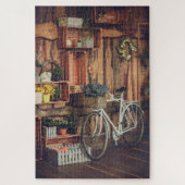 Rustic Porch Flowers Bicycle Legpuzzel (Verticaal)