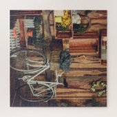 Rustic Porch Flowers Bicycle Legpuzzel (Horizontaal)
