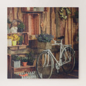 Rustic Porch Flowers Bicycle Legpuzzel (Verticaal)