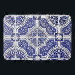 Rustic  Portugees Tiles Pattern - Azulejo Badmat<br><div class="desc">Handbeschilderde traditionele,  bijtende tegels uit Portugal. Patroon van perfectie. Azulejo blauw en witte  antiek tegelkunst. Het perfecte stijlvolle design,  het ideale geschenk voor elke keer.</div>