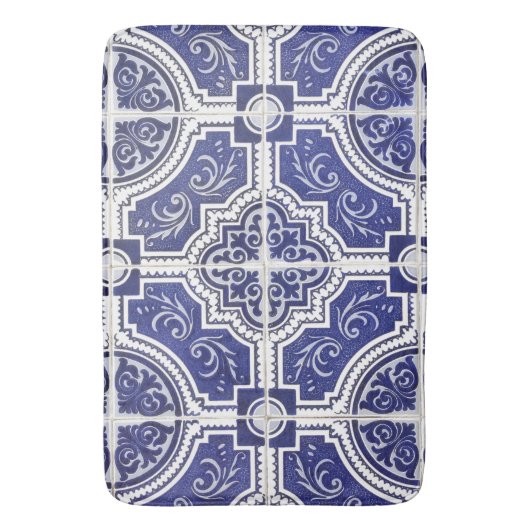 Rustic  Portugees Tiles Pattern - Azulejo Badmat (Voorkant Verticaal)