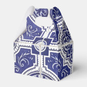 Rustic  Portugees Tiles Pattern - Azulejo Bedankdoosjes (Achterkant)