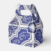 Rustic  Portugees Tiles Pattern - Azulejo Bedankdoosjes (Voorkant Zijde)