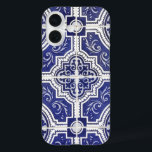 Rustic  Portugees Tiles Pattern - Azulejo iPhone 16 Hoesje<br><div class="desc">Handbeschilderde traditionele,  bijtende tegels uit Portugal. Patroon van perfectie. Azulejo blauw en witte  antiek tegelkunst. Het perfecte stijlvolle design,  het ideale geschenk voor elke keer.</div>
