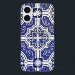 Rustic  Portugees Tiles Pattern - Azulejo iPhone 16 Hoesje<br><div class="desc">Handbeschilderde traditionele,  bijtende tegels uit Portugal. Patroon van perfectie. Azulejo blauw en witte  antiek tegelkunst. Het perfecte stijlvolle design,  het ideale geschenk voor elke keer.</div>
