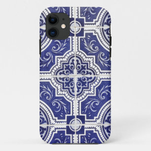 Rustic  Portugees Tiles Pattern - Azulejo Case-Mate iPhone Case