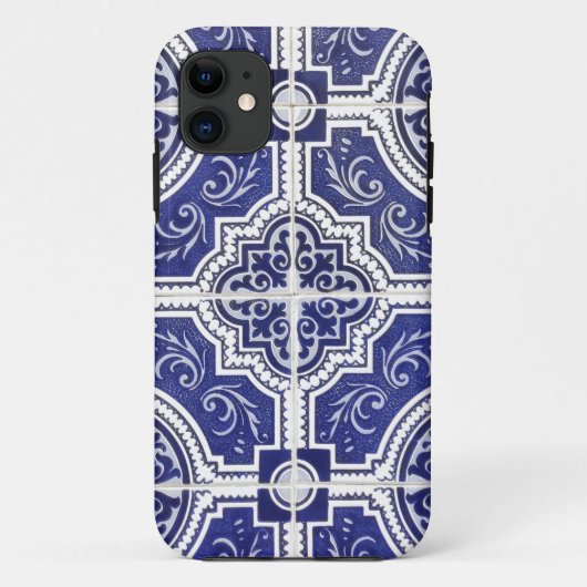 Rustic  Portugees Tiles Pattern - Azulejo Case-Mate iPhone Case (Achterkant)
