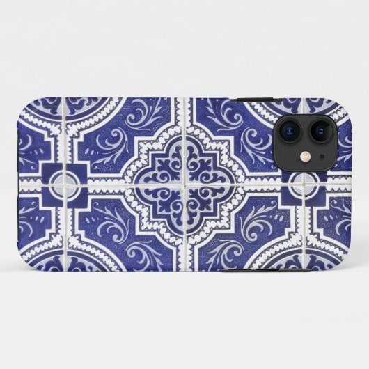 Rustic Portugees Tiles Pattern - Azulejo Case-Mate iPhone Case (Achterkant (horizontaal))