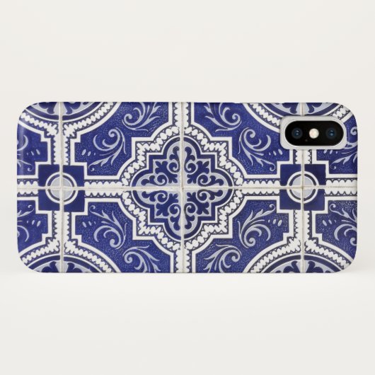 Rustic Portugees Tiles Pattern - Azulejo Case-Mate iPhone Case (Achterkant (horizontaal))