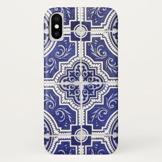 Rustic Portugees Tiles Pattern - Azulejo Case-Mate iPhone Case (Achterkant)