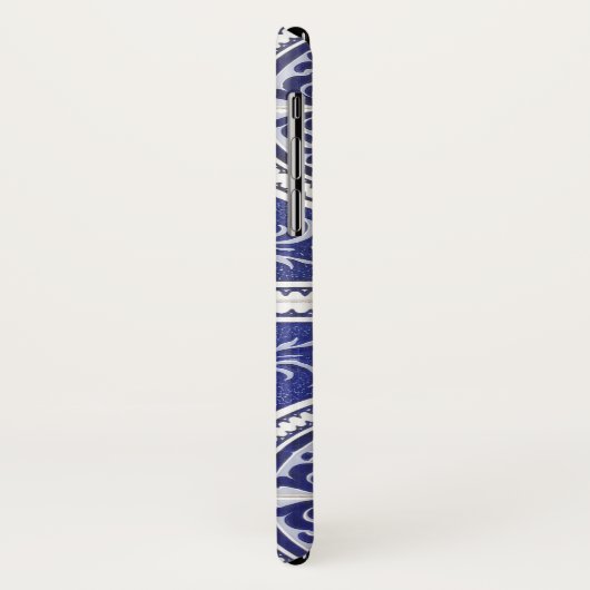 Rustic Portugees Tiles Pattern - Azulejo Case-Mate iPhone Case (Achterkant/links)