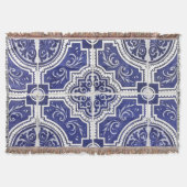 Rustic Portugees Tiles Pattern - Azulejo Deken (Voorkant)