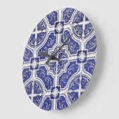 Rustic  Portugees Tiles Pattern - Azulejo Grote Klok (Hoek)