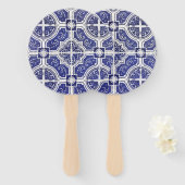 Rustic Portugees Tiles Pattern - Azulejo Handwaaier (Voorkant en achterkant)