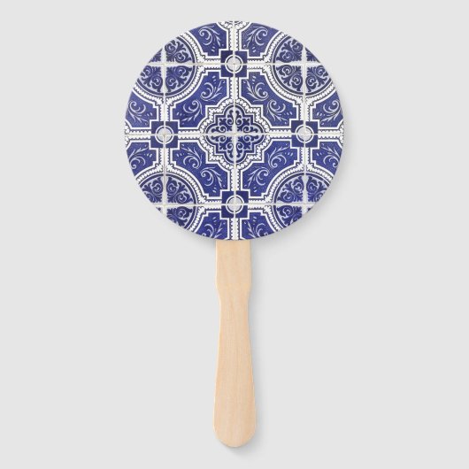 Rustic Portugees Tiles Pattern - Azulejo Handwaaier (Voorkant)