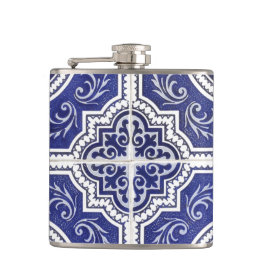 Rustic  Portugees Tiles Pattern - Azulejo Heupfles