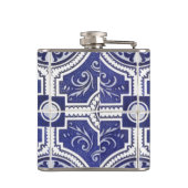 Rustic  Portugees Tiles Pattern - Azulejo Heupfles (Achterkant)