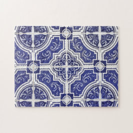 Rustic Portugees Tiles Pattern - Azulejo Legpuzzel