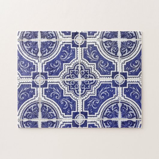 Rustic  Portugees Tiles Pattern - Azulejo Legpuzzel (Horizontaal)