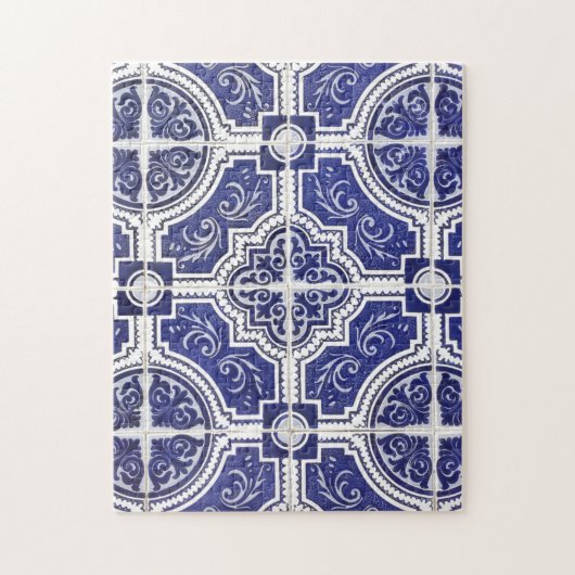 Rustic  Portugees Tiles Pattern - Azulejo Legpuzzel (Verticaal)