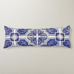 Rustic  Portugees Tiles Pattern - Azulejo Lichaamskussen