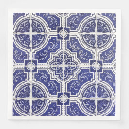 Rustic  Portugees Tiles Pattern - Azulejo Servet