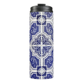 Rustic  Portugees Tiles Pattern - Azulejo Thermosbeker
