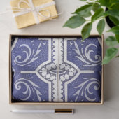Rustic  Portugees Tiles Pattern - Azulejo Tissuepapier (Geschenk)